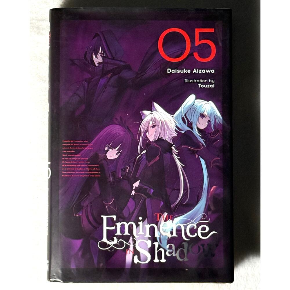 The Eminence in Shadow Volume 5 Hardcover Light Novel English Yen On - Manga